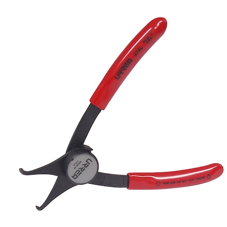 Urrea Easy-change convertible retaining ring plier 0.047x90 Degree 374L